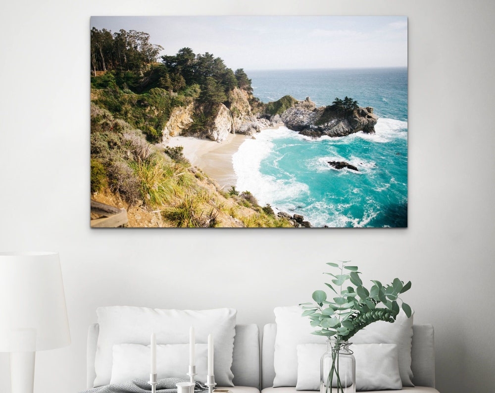 McWay Falls Metal Print: Big Sur Coastal Wall Art