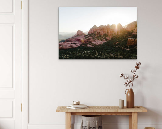 Sedona Sunset Photo: Merry-Go-Round Rock, Arizona - Metal Print